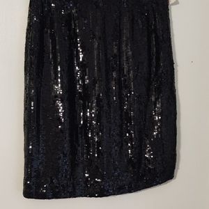 Black sequins skirt